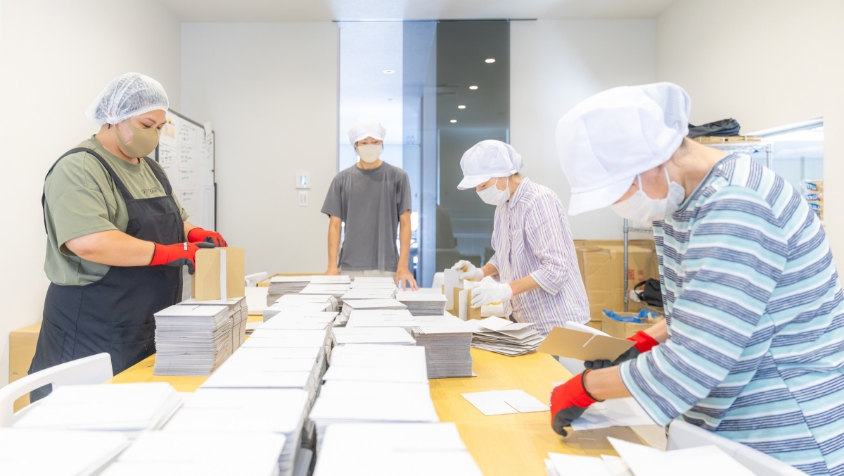 軽作業を通じて、未来に繋がる一歩を支援